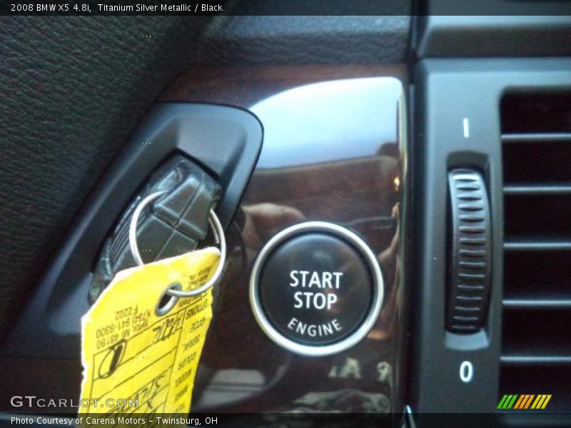 Titanium Silver Metallic / Black 2008 BMW X5 4.8i