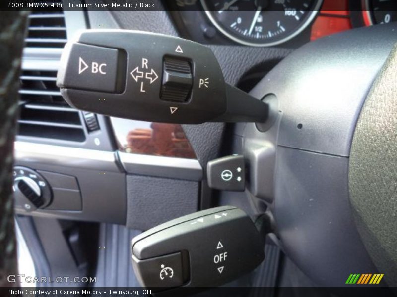 Titanium Silver Metallic / Black 2008 BMW X5 4.8i