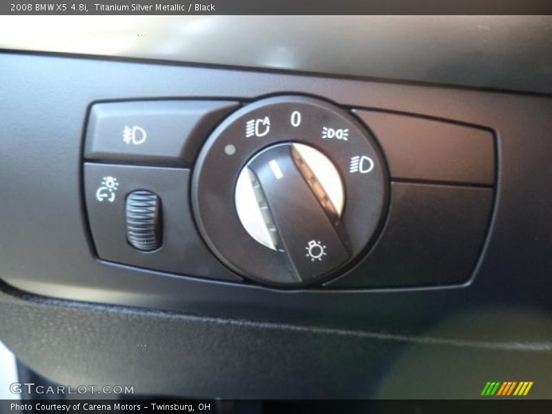 Titanium Silver Metallic / Black 2008 BMW X5 4.8i