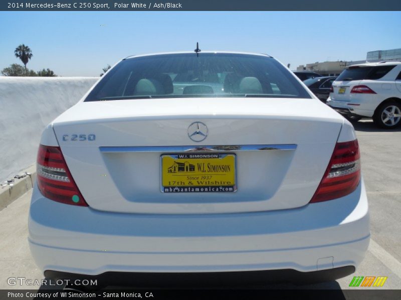 Polar White / Ash/Black 2014 Mercedes-Benz C 250 Sport