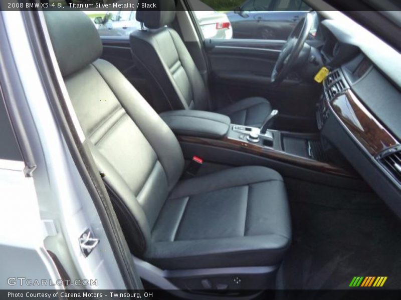 Titanium Silver Metallic / Black 2008 BMW X5 4.8i