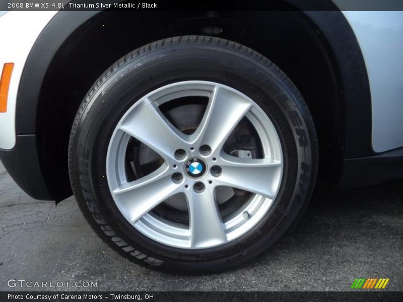 Titanium Silver Metallic / Black 2008 BMW X5 4.8i