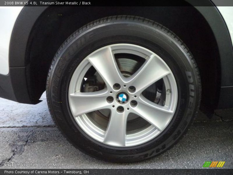 Titanium Silver Metallic / Black 2008 BMW X5 4.8i
