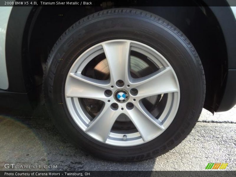 Titanium Silver Metallic / Black 2008 BMW X5 4.8i