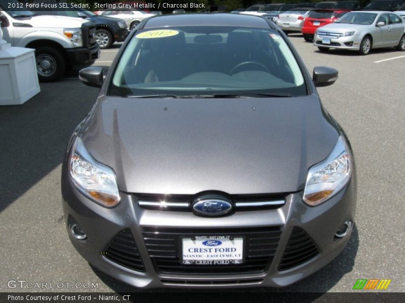 Sterling Grey Metallic / Charcoal Black 2012 Ford Focus SEL Sedan