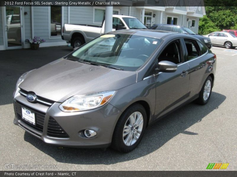 Sterling Grey Metallic / Charcoal Black 2012 Ford Focus SEL Sedan