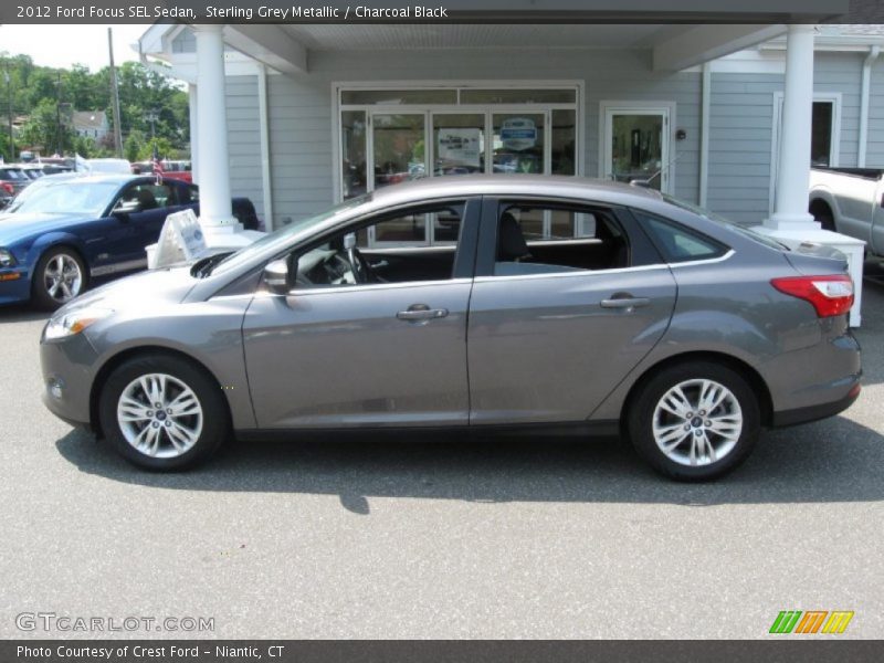 Sterling Grey Metallic / Charcoal Black 2012 Ford Focus SEL Sedan