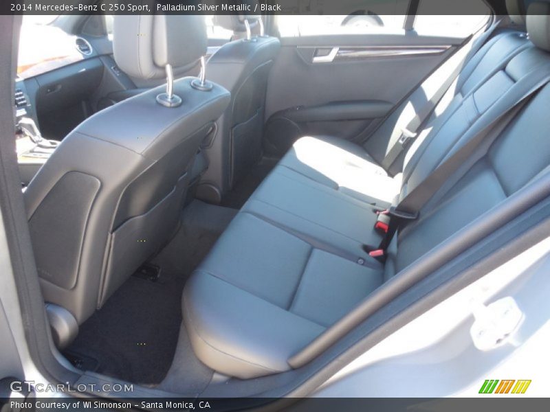 Palladium Silver Metallic / Black 2014 Mercedes-Benz C 250 Sport