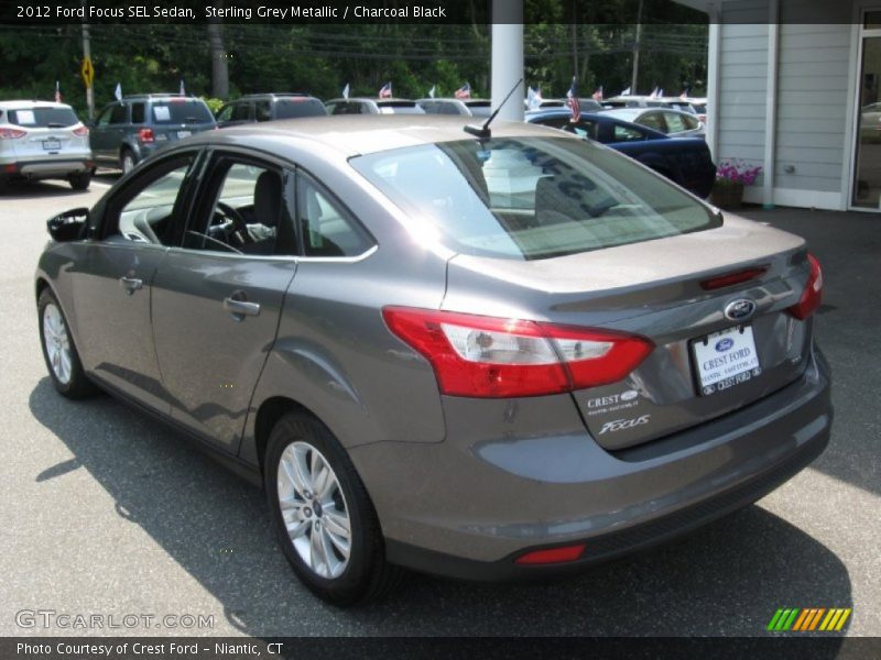 Sterling Grey Metallic / Charcoal Black 2012 Ford Focus SEL Sedan