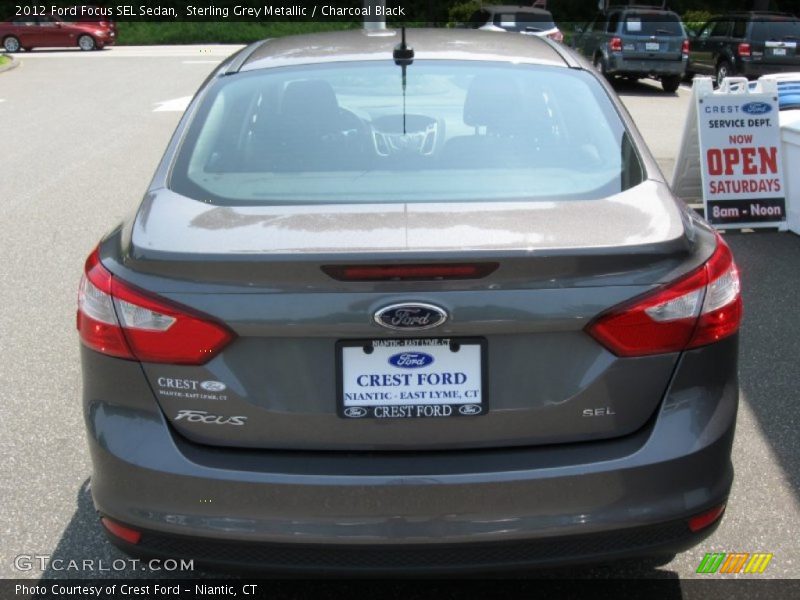 Sterling Grey Metallic / Charcoal Black 2012 Ford Focus SEL Sedan