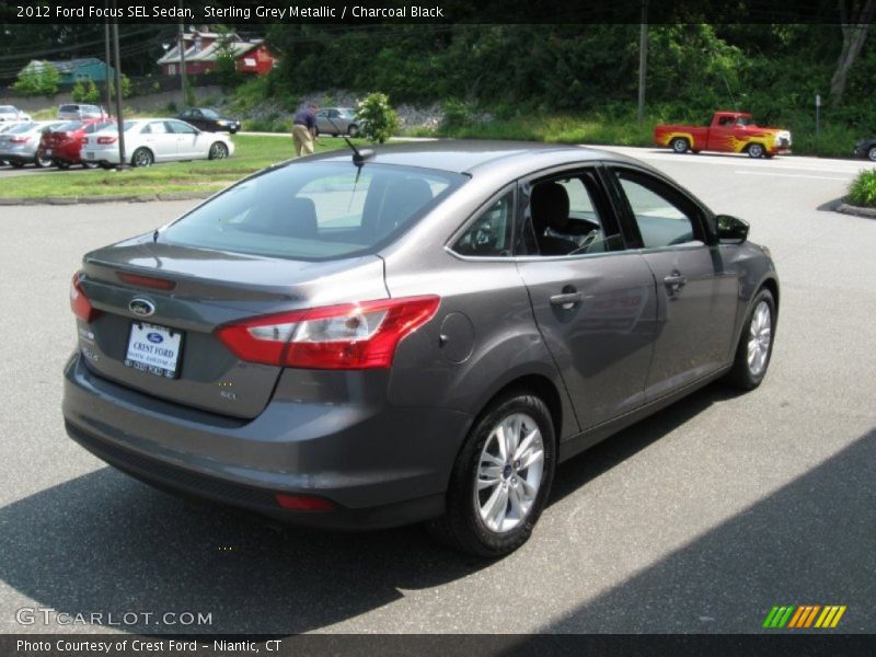 Sterling Grey Metallic / Charcoal Black 2012 Ford Focus SEL Sedan