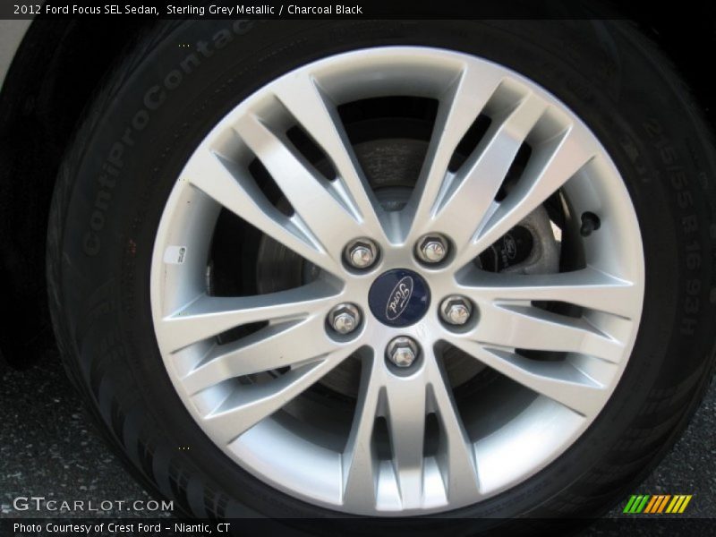 Sterling Grey Metallic / Charcoal Black 2012 Ford Focus SEL Sedan