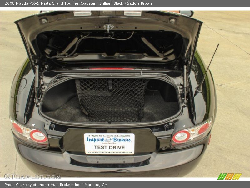 Brilliant Black / Saddle Brown 2008 Mazda MX-5 Miata Grand Touring Roadster