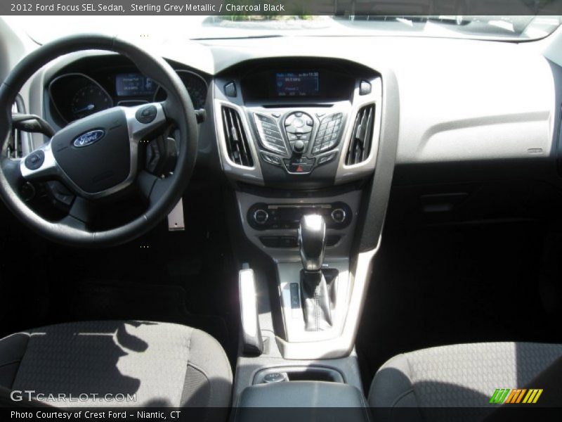 Sterling Grey Metallic / Charcoal Black 2012 Ford Focus SEL Sedan