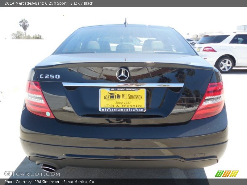 Black / Black 2014 Mercedes-Benz C 250 Sport