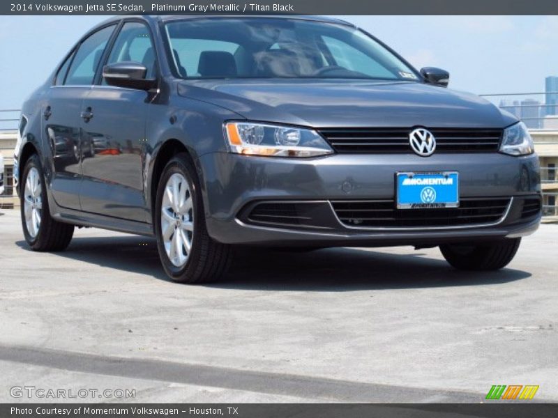 Platinum Gray Metallic / Titan Black 2014 Volkswagen Jetta SE Sedan