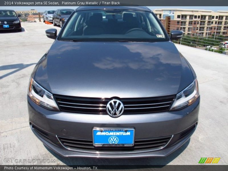Platinum Gray Metallic / Titan Black 2014 Volkswagen Jetta SE Sedan