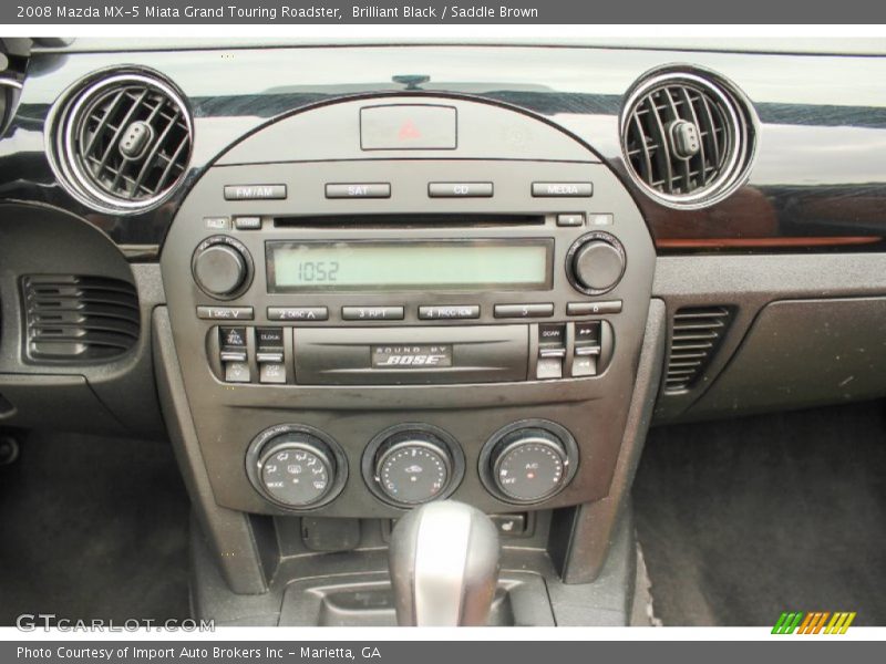 Brilliant Black / Saddle Brown 2008 Mazda MX-5 Miata Grand Touring Roadster