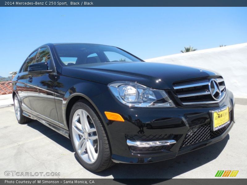 Black / Black 2014 Mercedes-Benz C 250 Sport