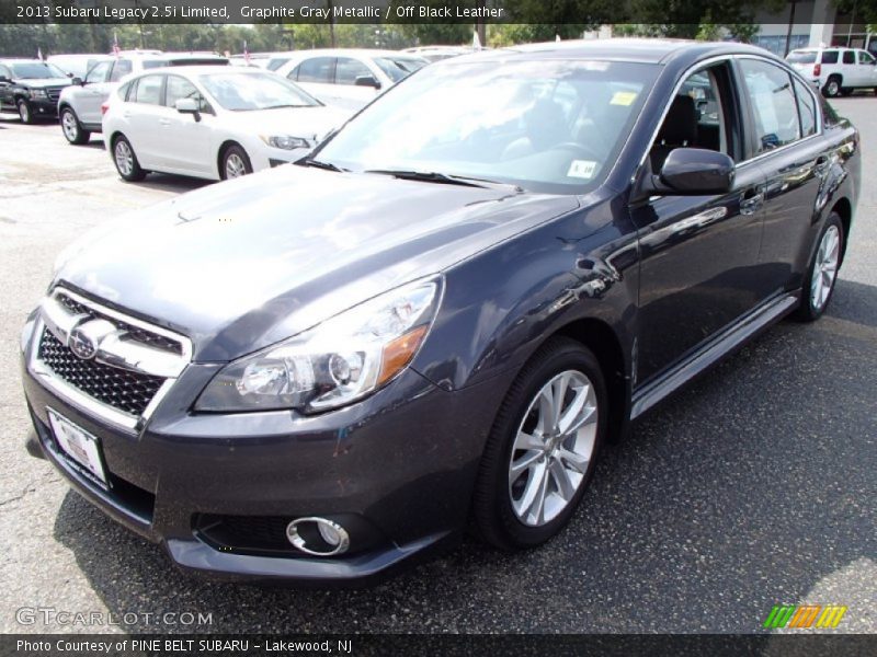 Graphite Gray Metallic / Off Black Leather 2013 Subaru Legacy 2.5i Limited