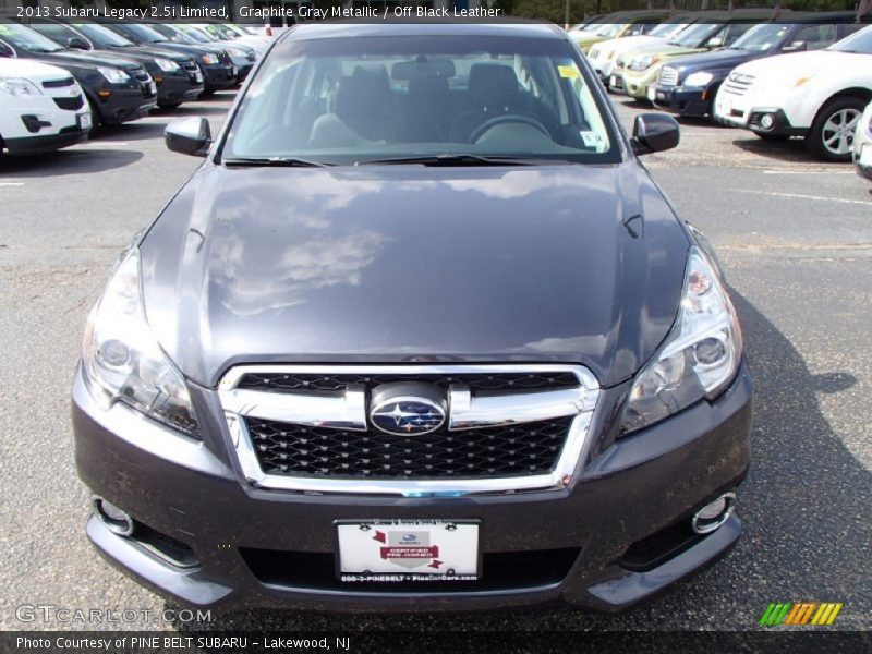 Graphite Gray Metallic / Off Black Leather 2013 Subaru Legacy 2.5i Limited