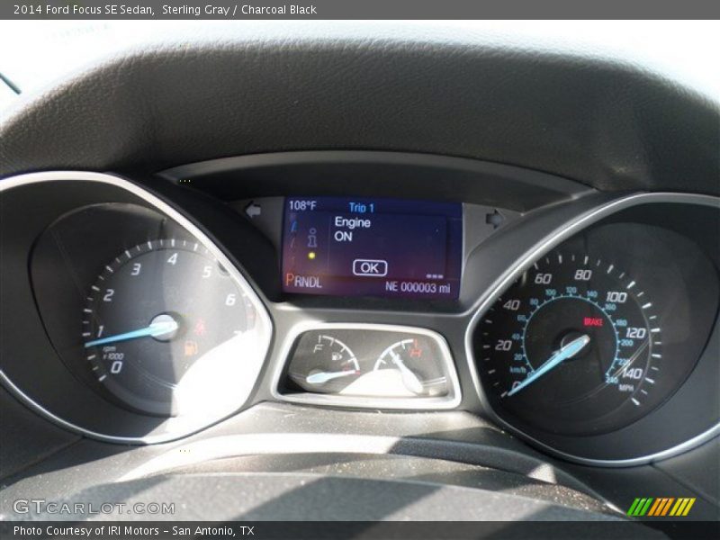 Sterling Gray / Charcoal Black 2014 Ford Focus SE Sedan