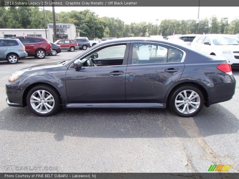 Graphite Gray Metallic / Off Black Leather 2013 Subaru Legacy 2.5i Limited