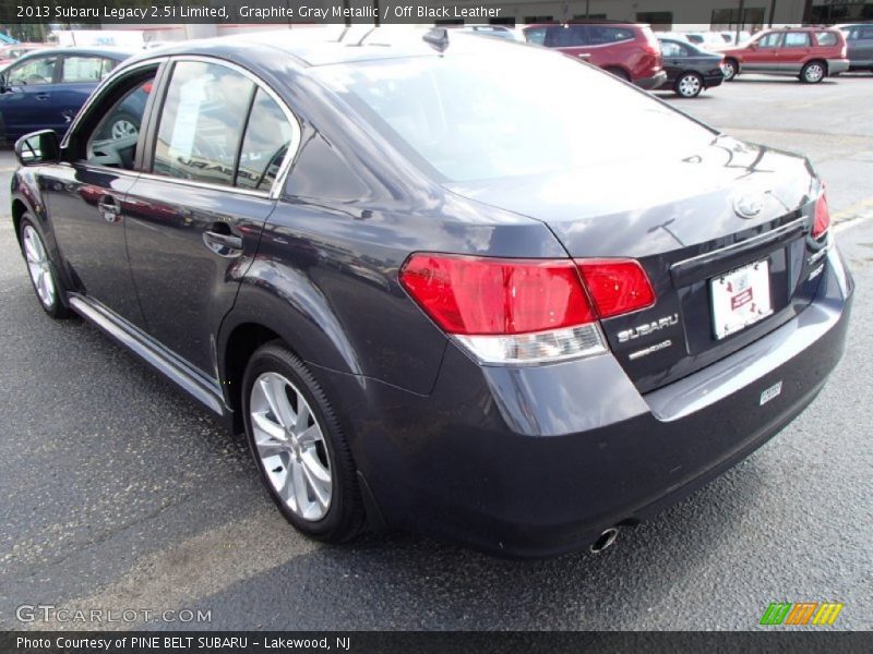 Graphite Gray Metallic / Off Black Leather 2013 Subaru Legacy 2.5i Limited