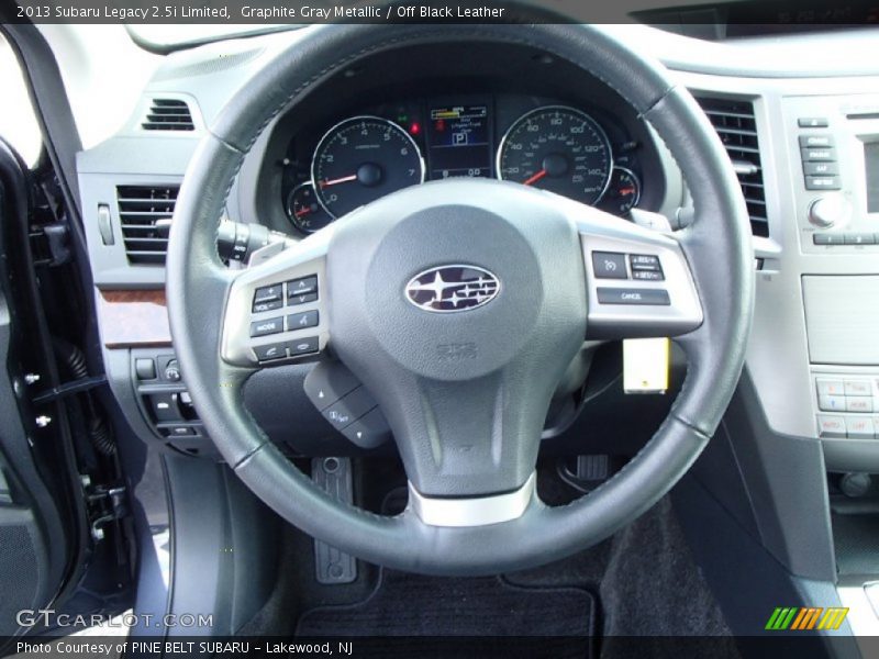 Graphite Gray Metallic / Off Black Leather 2013 Subaru Legacy 2.5i Limited