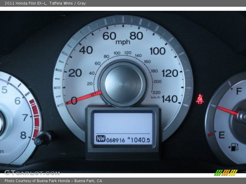 Taffeta White / Gray 2011 Honda Pilot EX-L