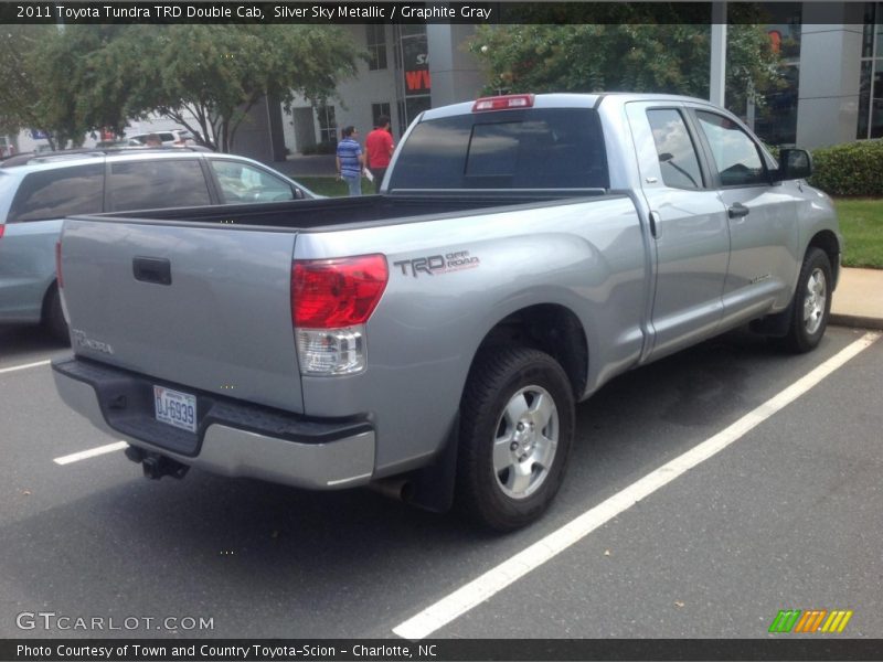 Silver Sky Metallic / Graphite Gray 2011 Toyota Tundra TRD Double Cab
