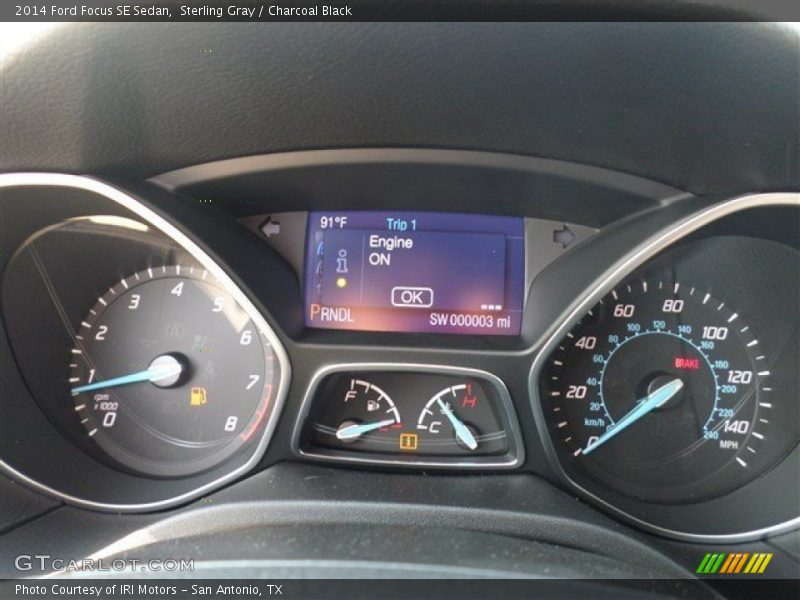 Sterling Gray / Charcoal Black 2014 Ford Focus SE Sedan