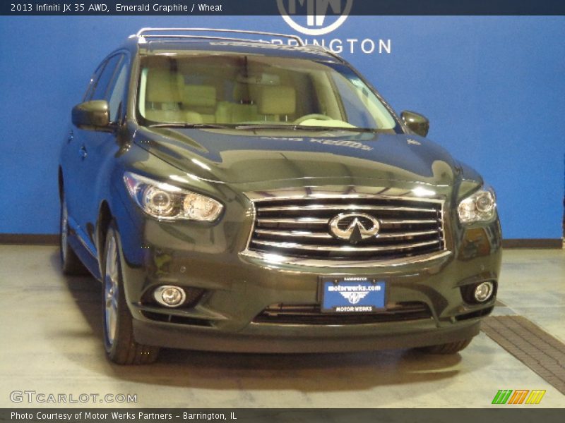 Emerald Graphite / Wheat 2013 Infiniti JX 35 AWD