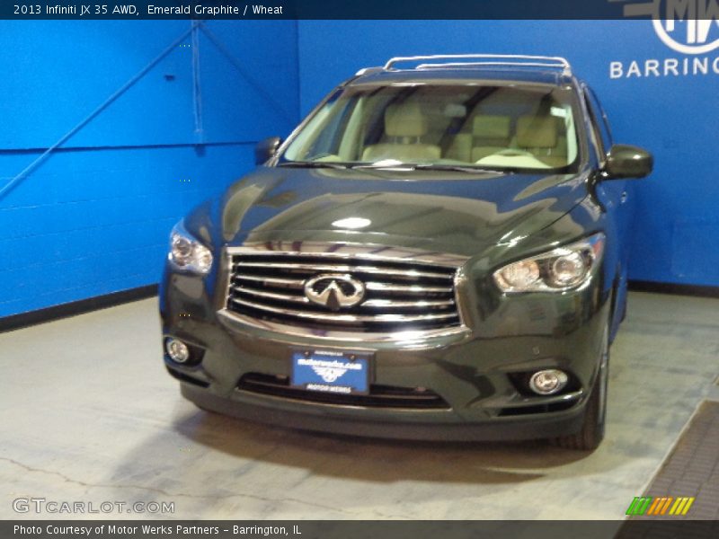 Emerald Graphite / Wheat 2013 Infiniti JX 35 AWD
