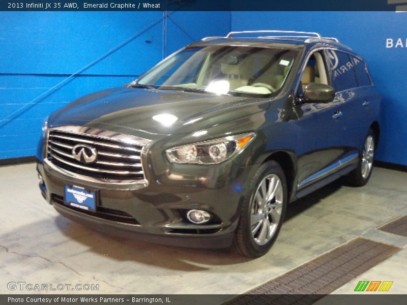 Emerald Graphite / Wheat 2013 Infiniti JX 35 AWD