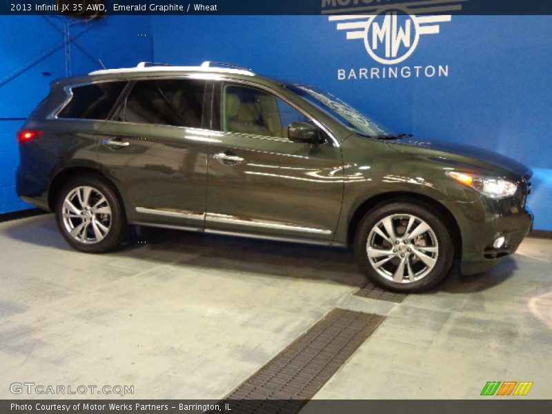 Emerald Graphite / Wheat 2013 Infiniti JX 35 AWD