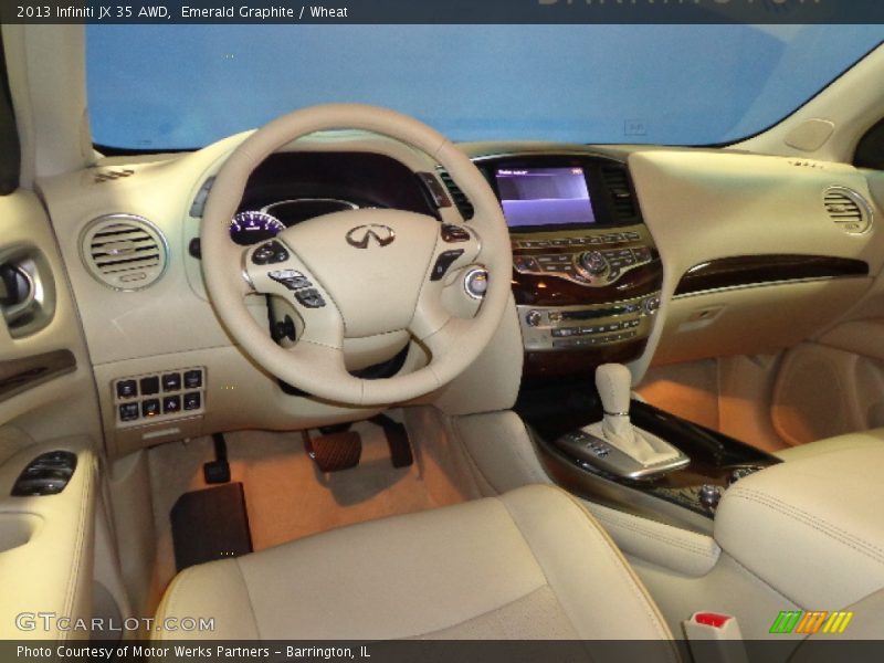 Emerald Graphite / Wheat 2013 Infiniti JX 35 AWD