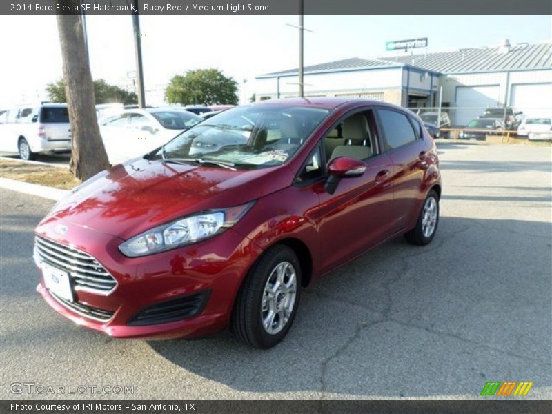 Ruby Red / Medium Light Stone 2014 Ford Fiesta SE Hatchback