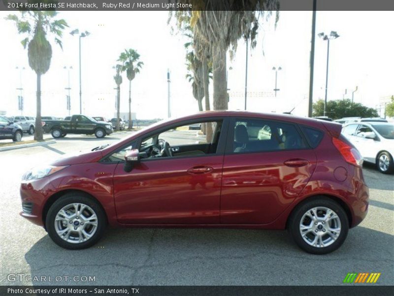 Ruby Red / Medium Light Stone 2014 Ford Fiesta SE Hatchback
