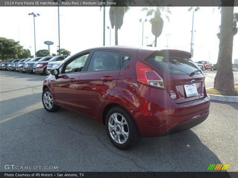 Ruby Red / Medium Light Stone 2014 Ford Fiesta SE Hatchback