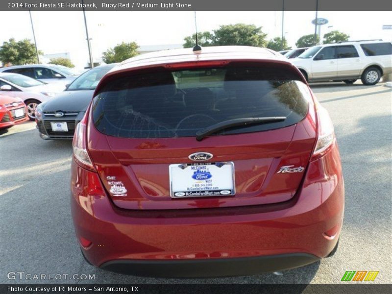 Ruby Red / Medium Light Stone 2014 Ford Fiesta SE Hatchback