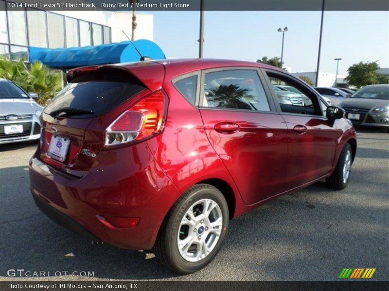 Ruby Red / Medium Light Stone 2014 Ford Fiesta SE Hatchback