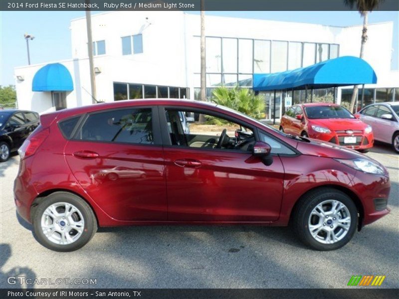 Ruby Red / Medium Light Stone 2014 Ford Fiesta SE Hatchback