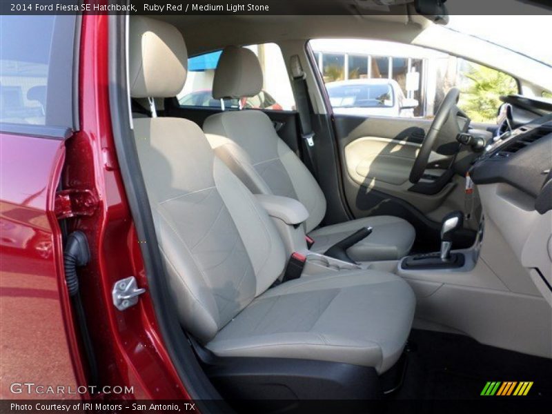 Ruby Red / Medium Light Stone 2014 Ford Fiesta SE Hatchback