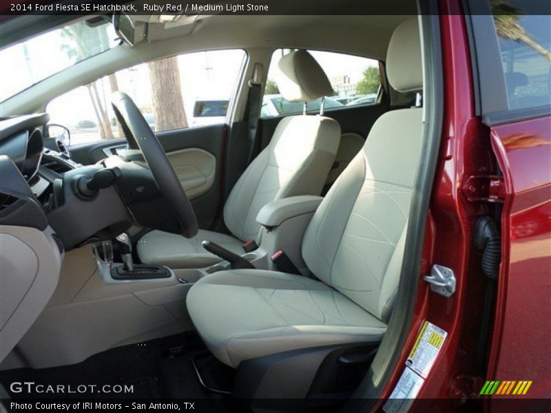 Ruby Red / Medium Light Stone 2014 Ford Fiesta SE Hatchback