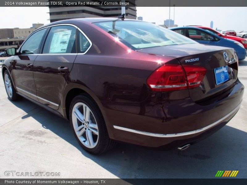 Opera Red Metallic / Cornsilk Beige 2014 Volkswagen Passat TDI SE