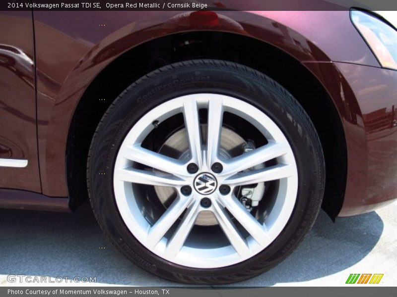 Opera Red Metallic / Cornsilk Beige 2014 Volkswagen Passat TDI SE