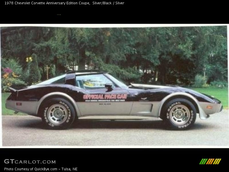 Silver/Black / Silver 1978 Chevrolet Corvette Anniversary Edition Coupe