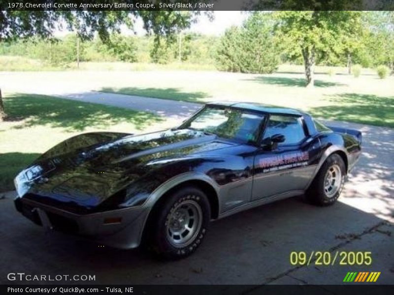 Silver/Black / Silver 1978 Chevrolet Corvette Anniversary Edition Coupe