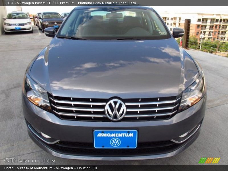 Platinum Gray Metallic / Titan Black 2014 Volkswagen Passat TDI SEL Premium